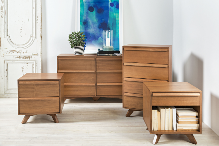 Calibra 2 Drawer Bedside Table Domayne