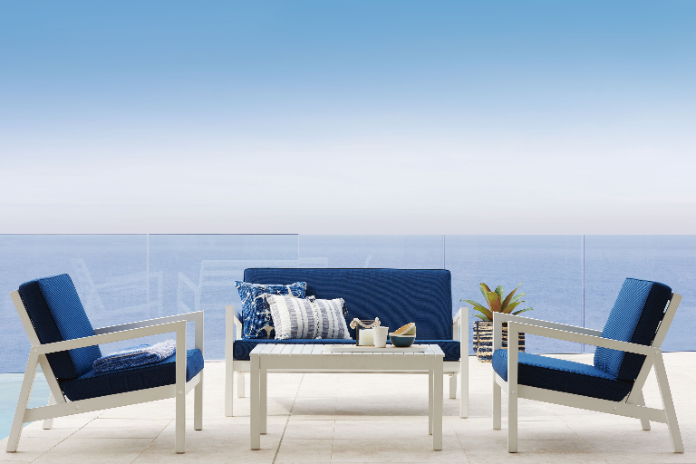 Oakland 4 Piece Outdoor Lounge Domayne