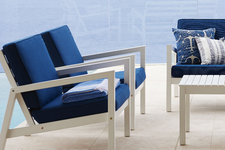 Oakland 4 Piece Outdoor Lounge Domayne