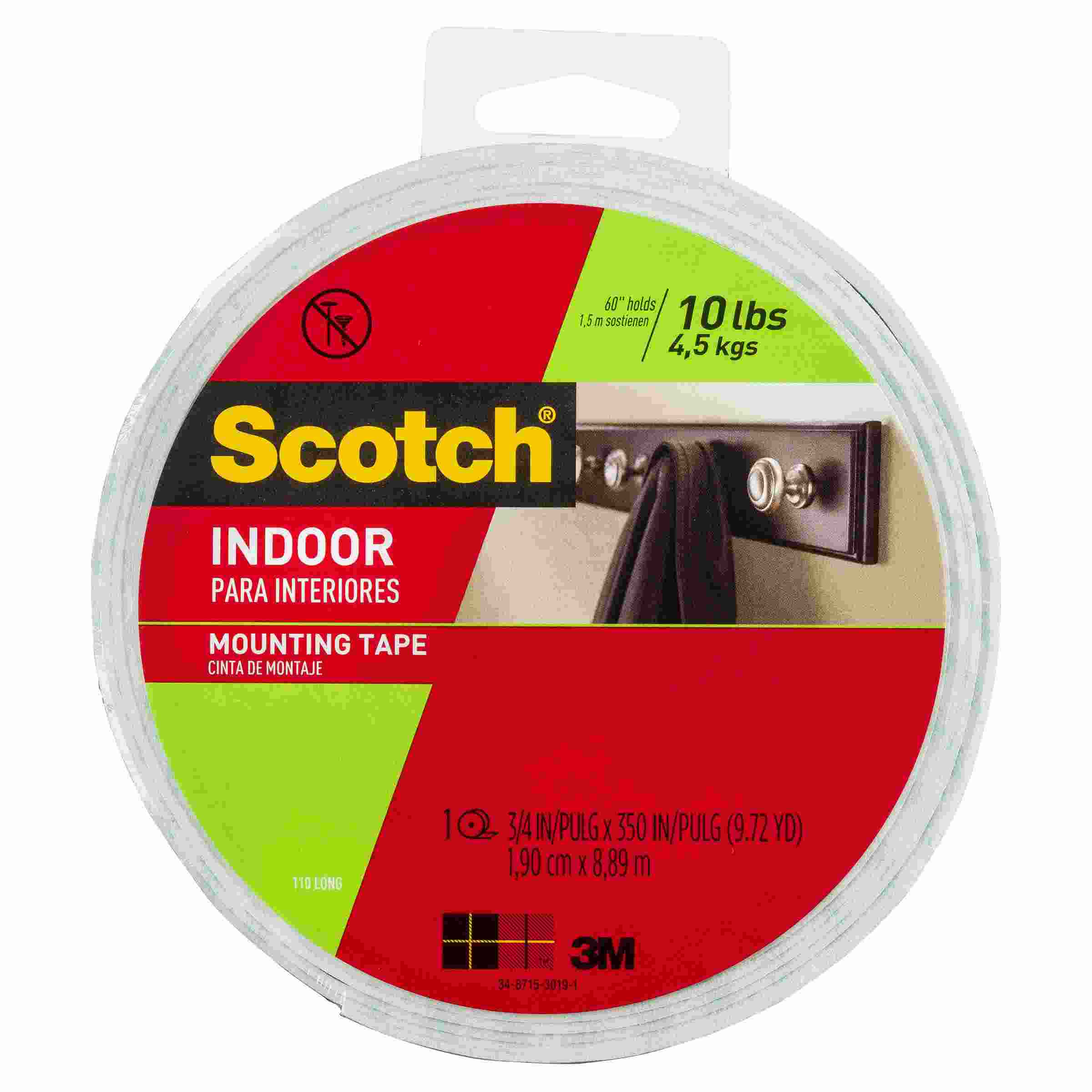 Scotch Heavy Duty Mounting Tape 19mm x 8m Home Timber & Hardware