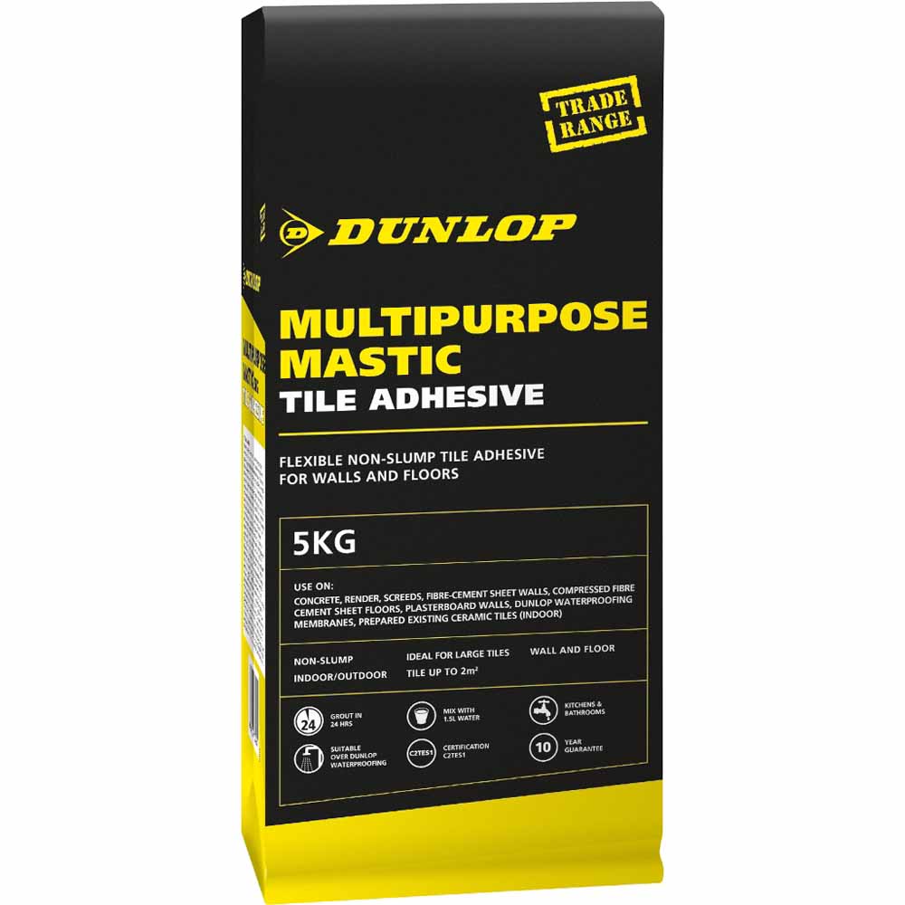 Dunlop 5 KG Multipurpose Mastic Tile Adhesive Home Timber & Hardware