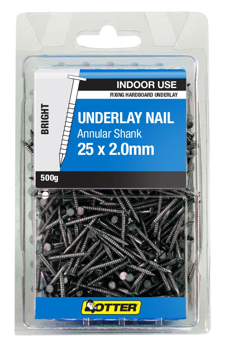 Otter Underlay Hardboard Nail 25x2mm 500g Home Timber & Hardware