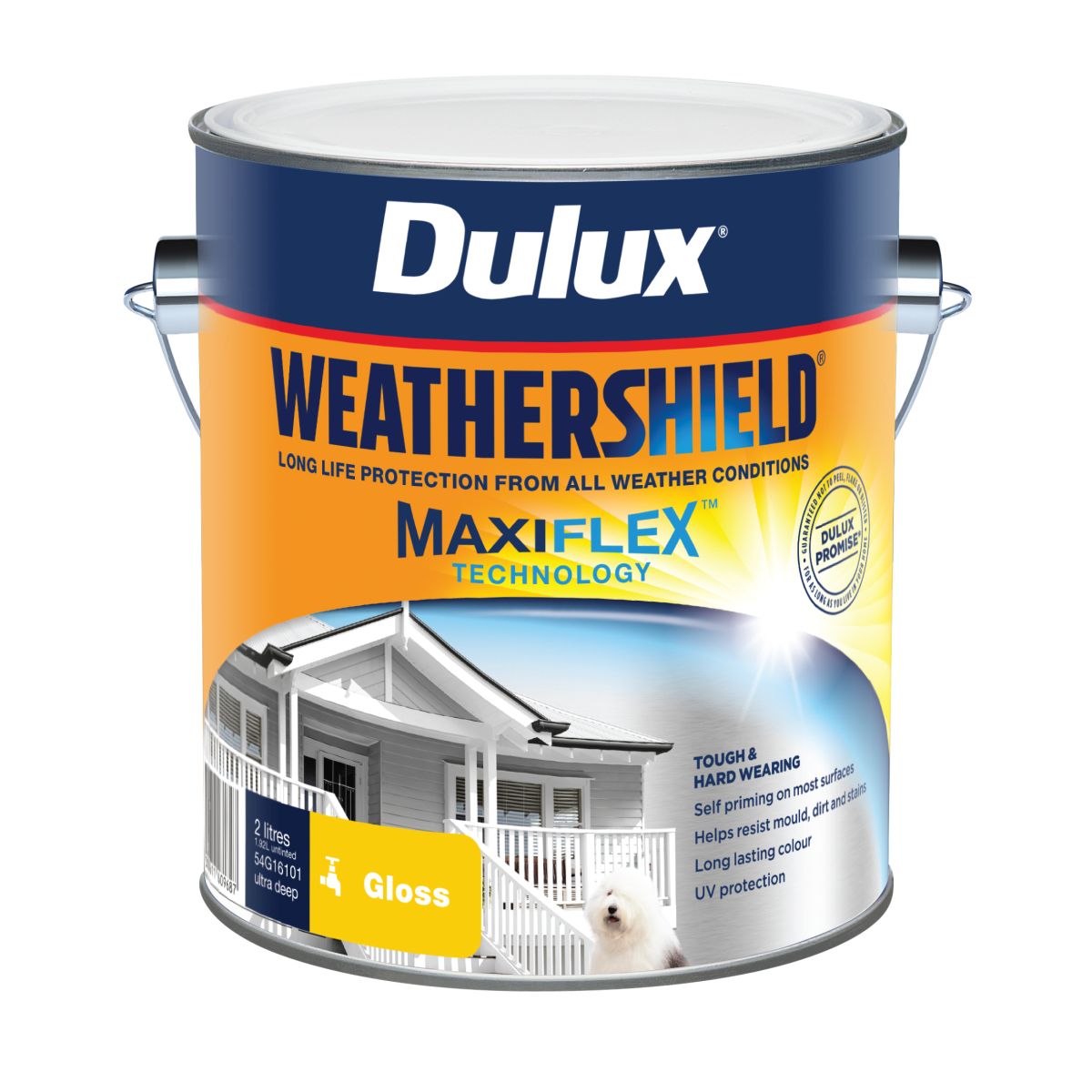 Dulux Weathershield Exterior Gloss Ultra Deep Base 2L Home Timber