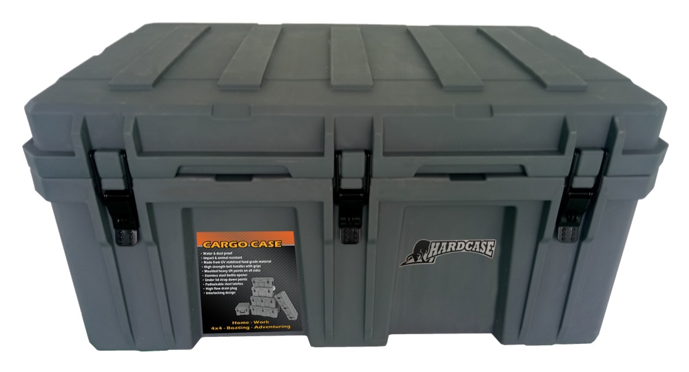 Hardcase Cargo Box Dark Grey 160L Home Timber & Hardware