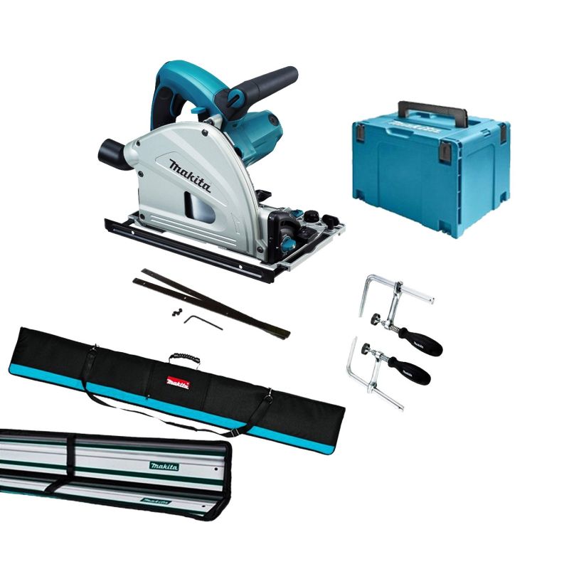 Makita 1300W 165mm (7") Plunge Cut Circular Saw Kit SP6000JTX2 Home