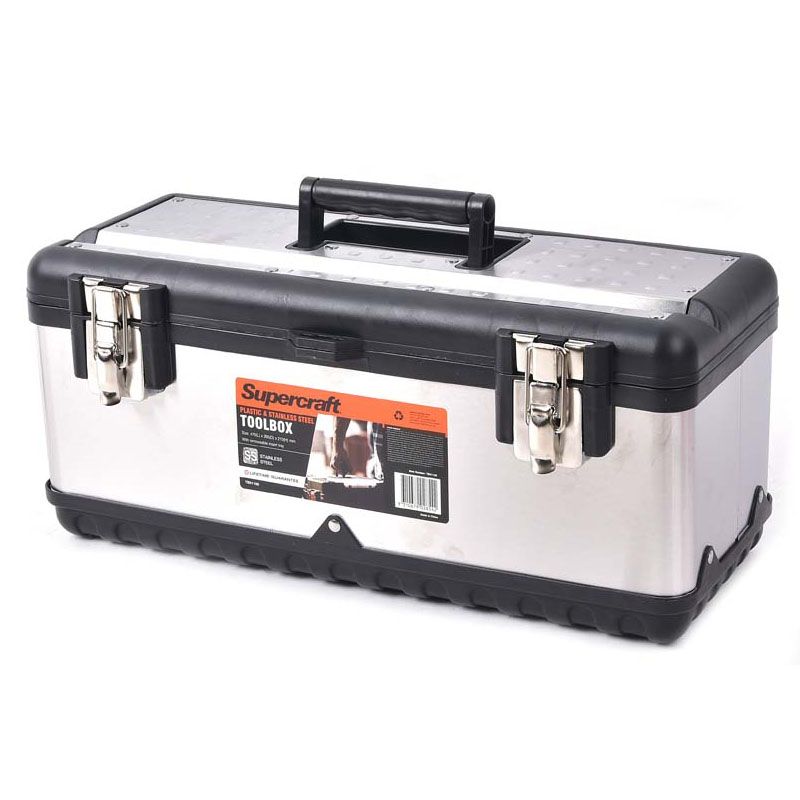 Supercraft 470mm Steel Plastic Tool Box Home Timber Hardware