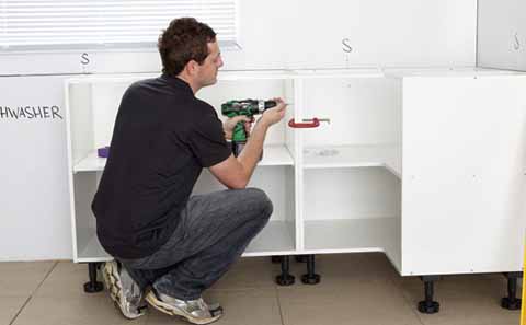 Fasten with temporary clamps