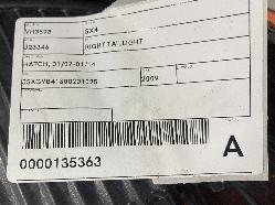 View Auto part Right Taillight Suzuki Sx4 2009