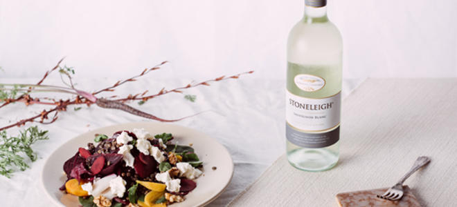 Food Pairing - Beetroot, Fetta & Walnut salad with Stoneleigh Sauv Blanc