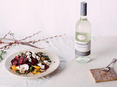 Food Pairing - Beetroot, Fetta & Walnut salad with Stoneleigh Sauv Blanc