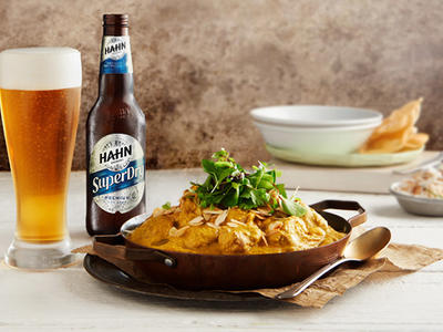 Food Pairing - Chicken and Almond Curry with Hahn Super Dry