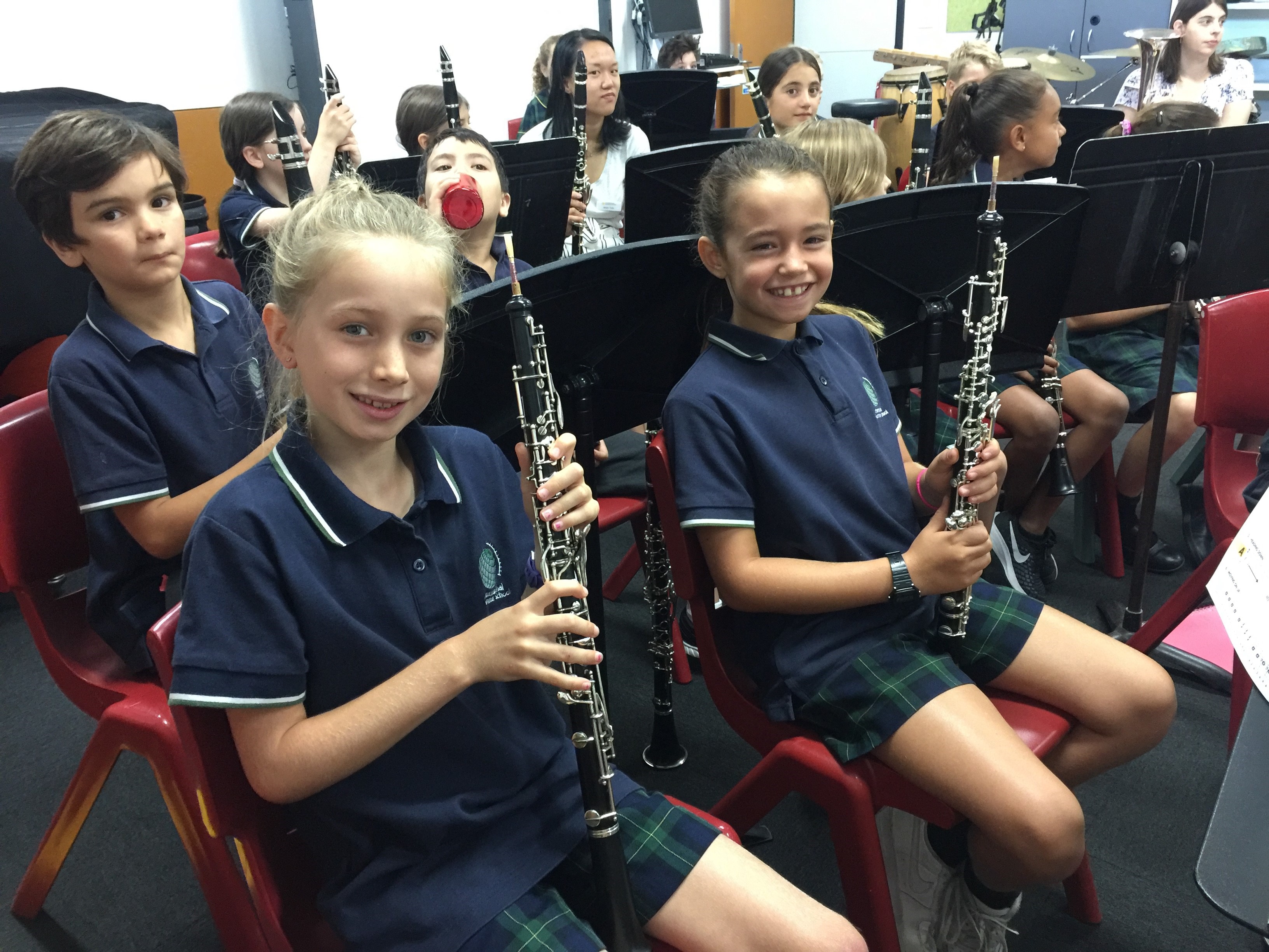 IGS Year 4 oboe and clarinet players