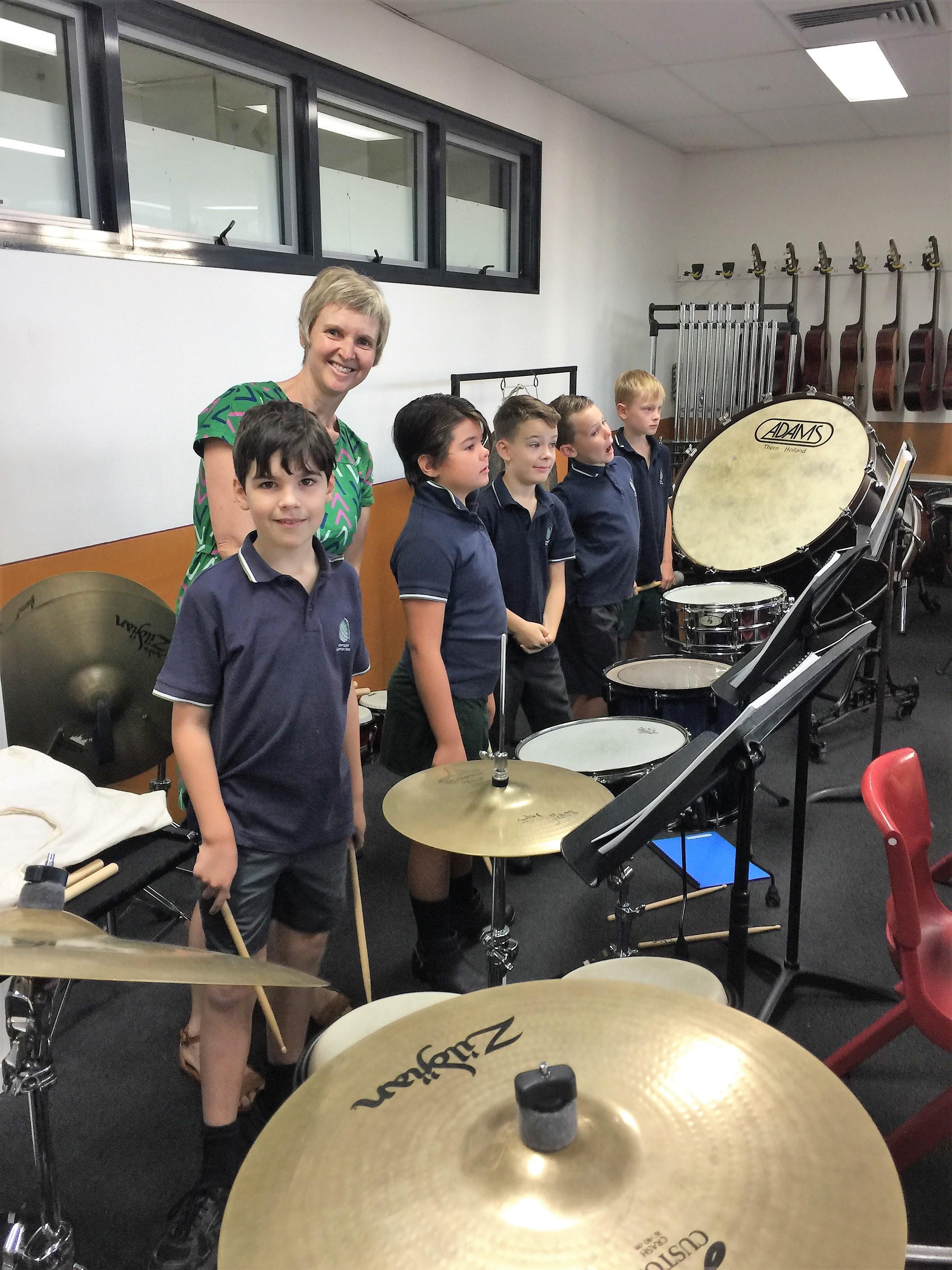 IGS Year 4 percussionists