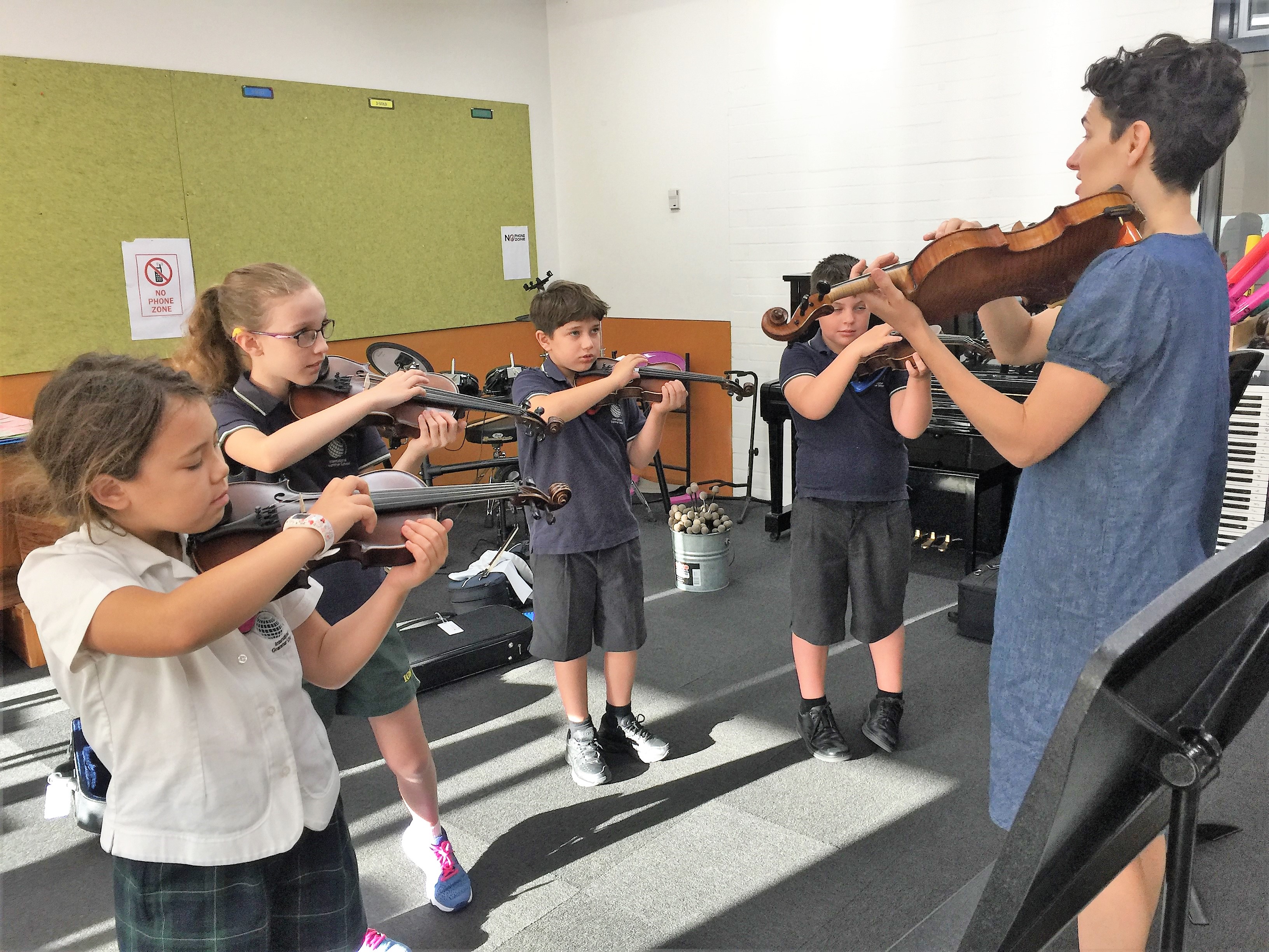 IGS Year 4 strings players
