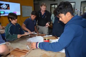 Michael Bullingham with students