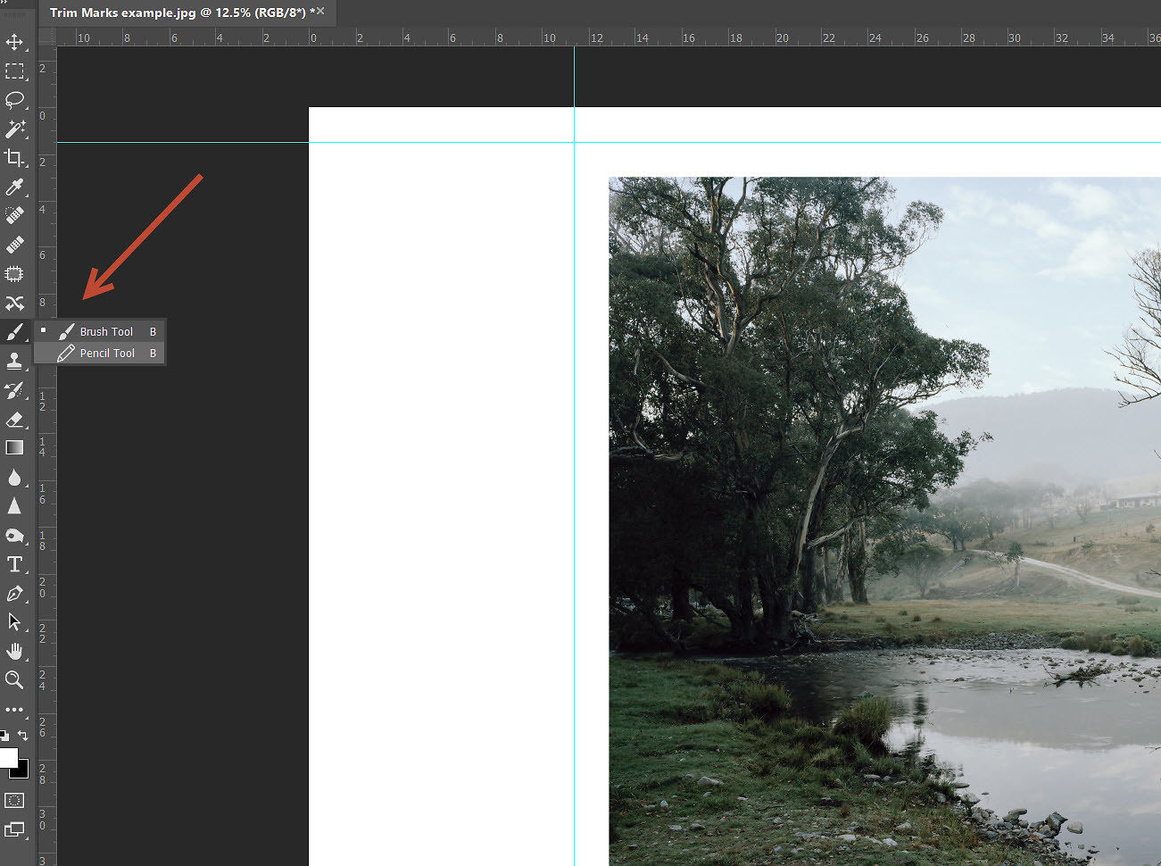 How To Add Trim Marks In Image Science