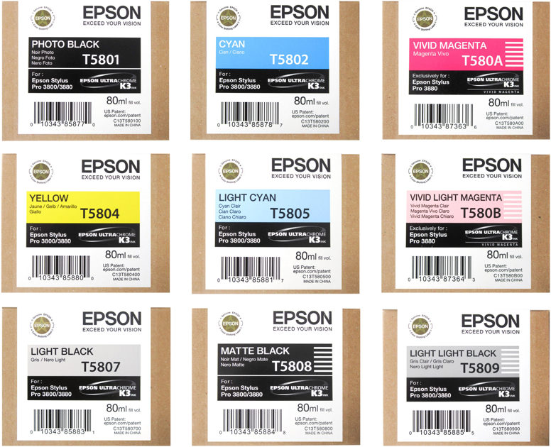 Epson Stylus Pro 3880 Inks | Image Science