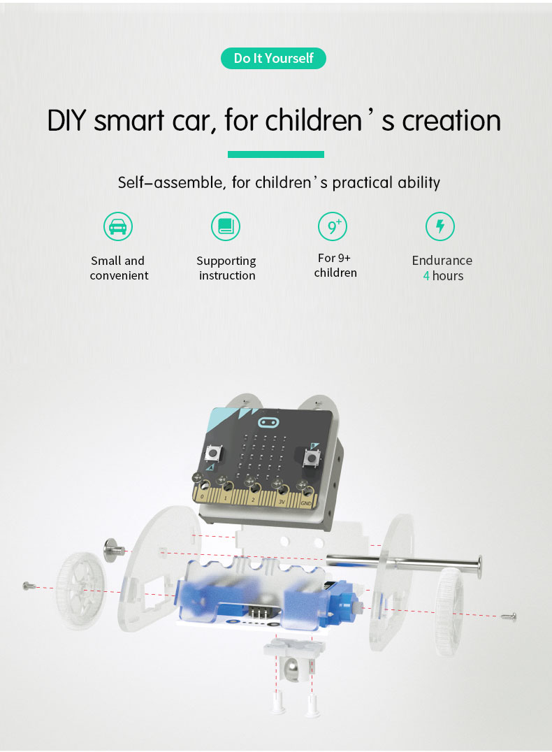 Ring:Bit Car v2 for micro:bit (without micro:bit) | Little Bird Electronics
