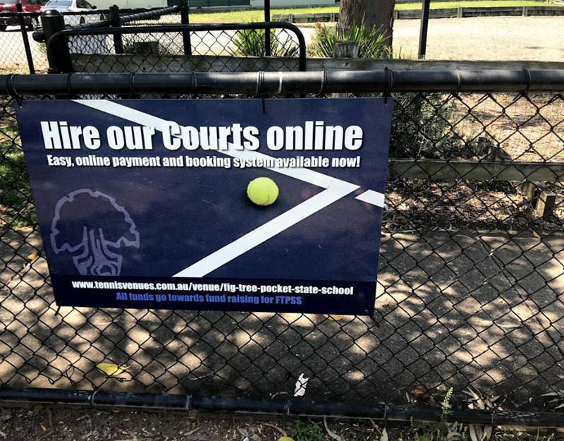 Fig Tree Pocket State School tennis court in Fig Tree Pocket QLD