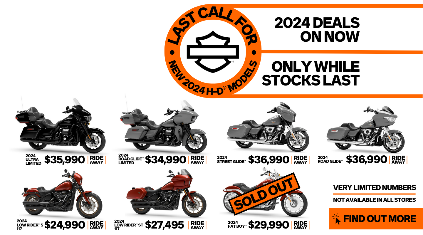 Last Call Deals For New 2024 H-D Models