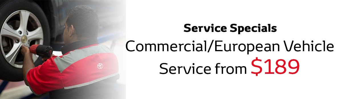 Commercial/ European Vehicle Service Special from only $189 Large Image