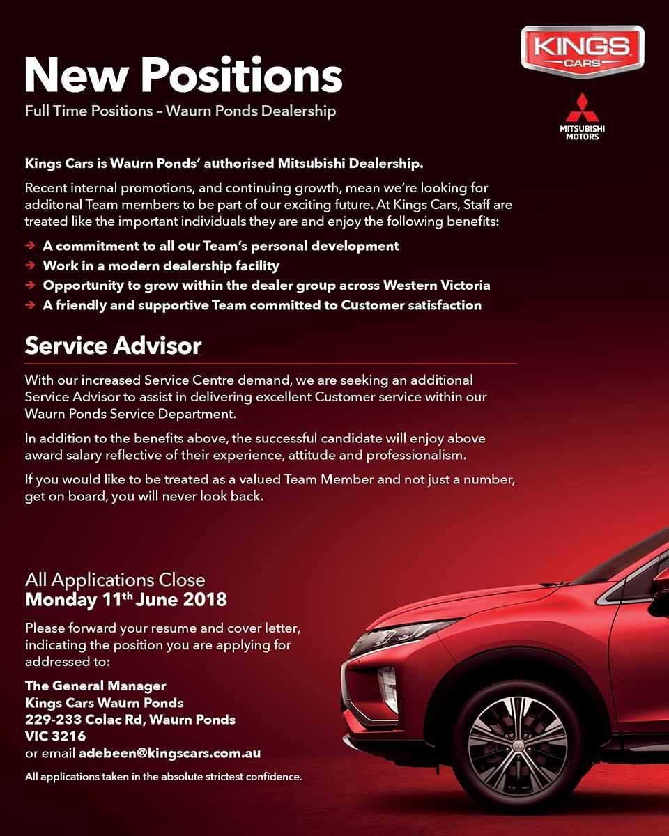 Kings Cars Careers - Waurn Ponds