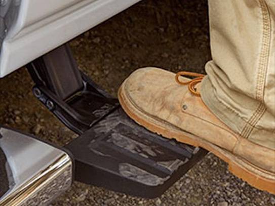 Retractable Rear Bed Step