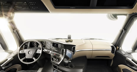 Your new workplace in the cab.