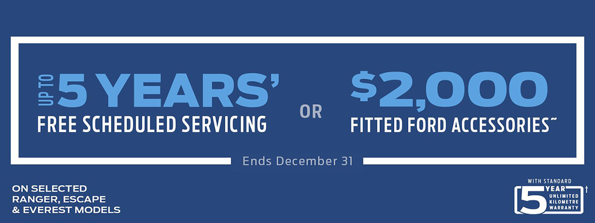 Up to 5 Year Free Scheduled Servicing Up to 5 Year Free Scheduled Servicing