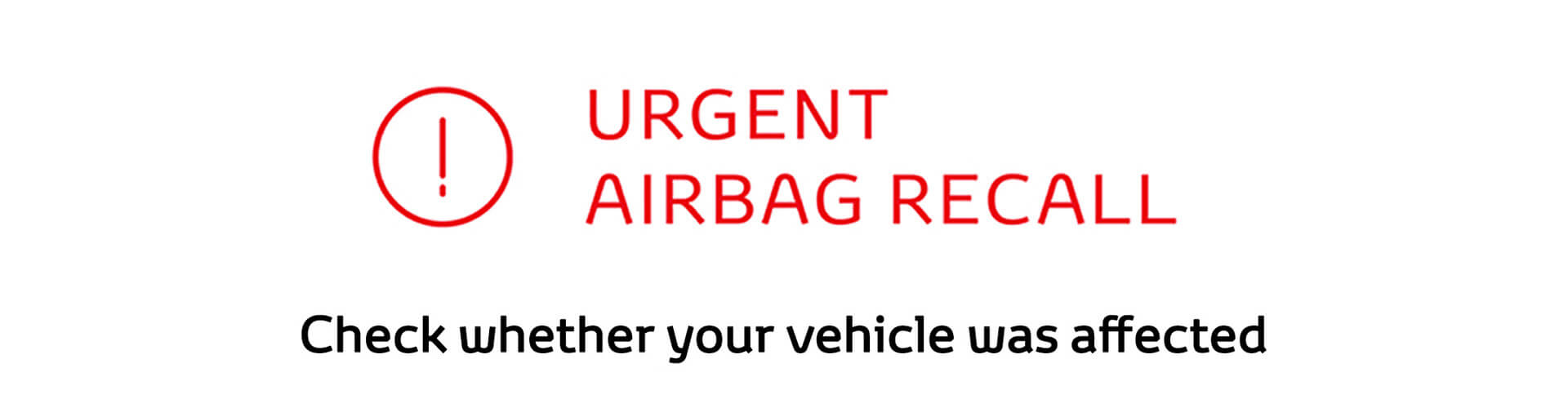 Urgent Airbag Recall
