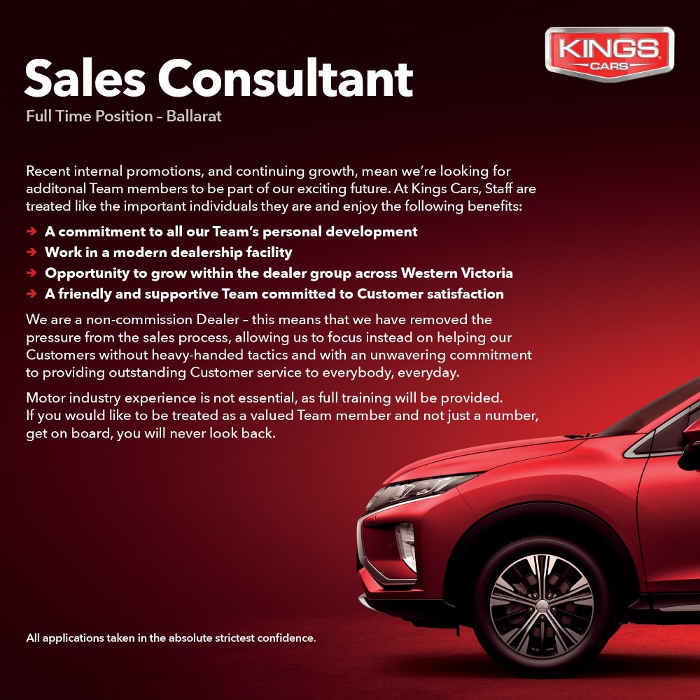 Kings Cars Careers - Ballarat