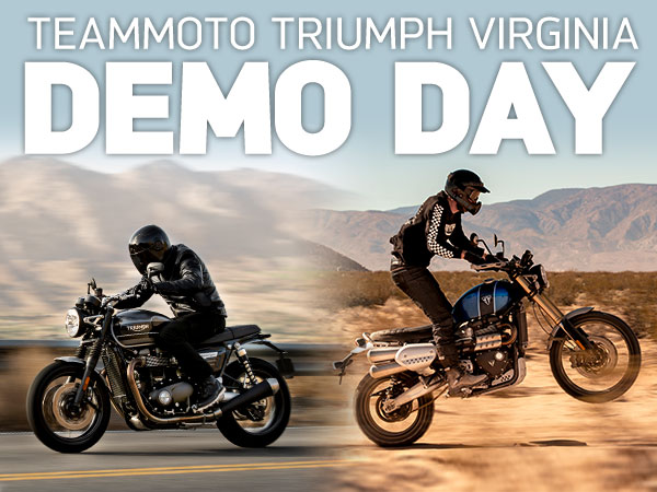 TeamMoto Triumph Virginia - Scrambler & Speed Twin Demo Day