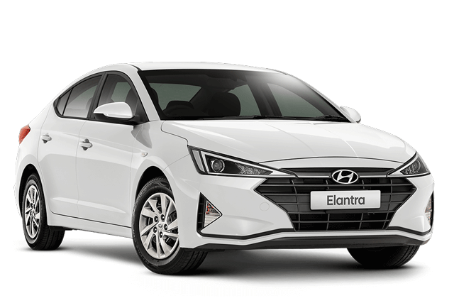 Elantra Go White Sedan