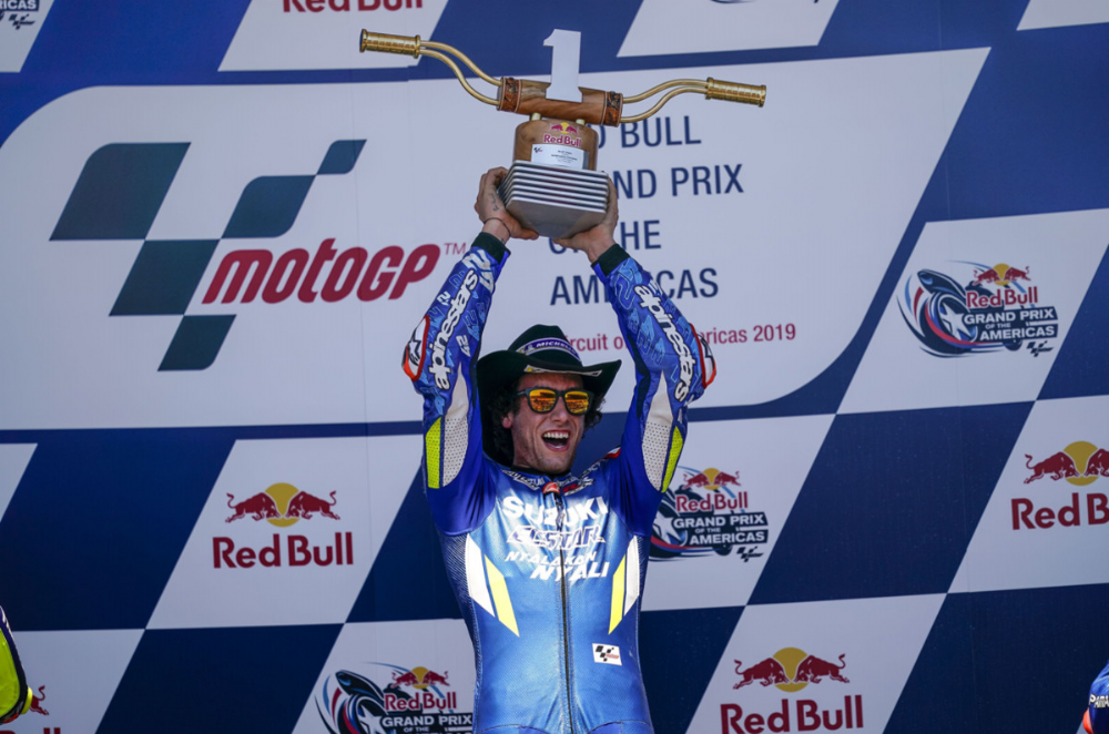 Team SUZUKI ECSTAR's Alex Rins Claims First Ever MotoGP Victory at COTA