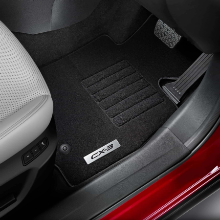 Tailor-made to fit your Mazda CX-3 perfectly, these slip-resistant, durable floor mats offer extra protection for your interior carpet.
