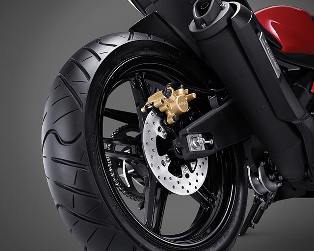 220mm Rear Disc & Wide Radial