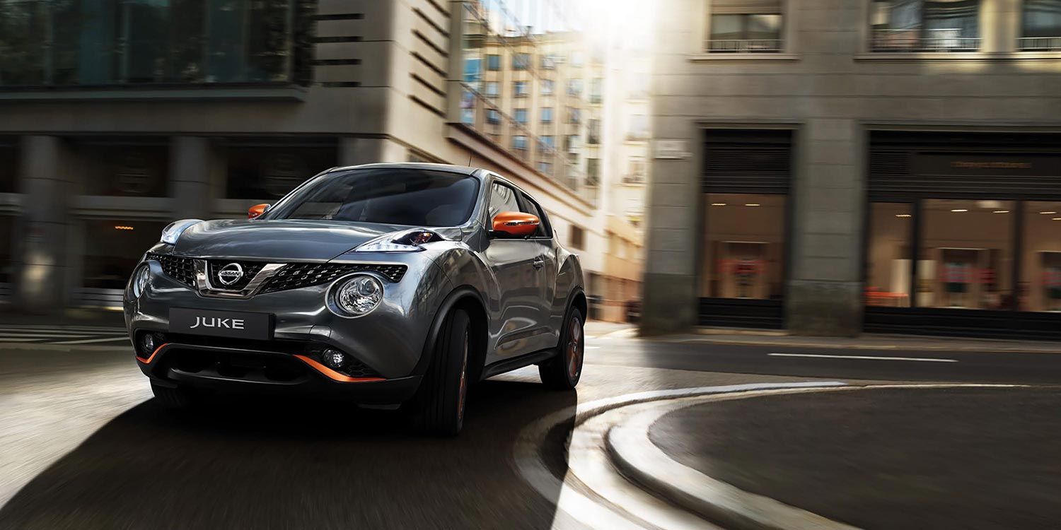 Gun Metallic JUKE with orange highlights
