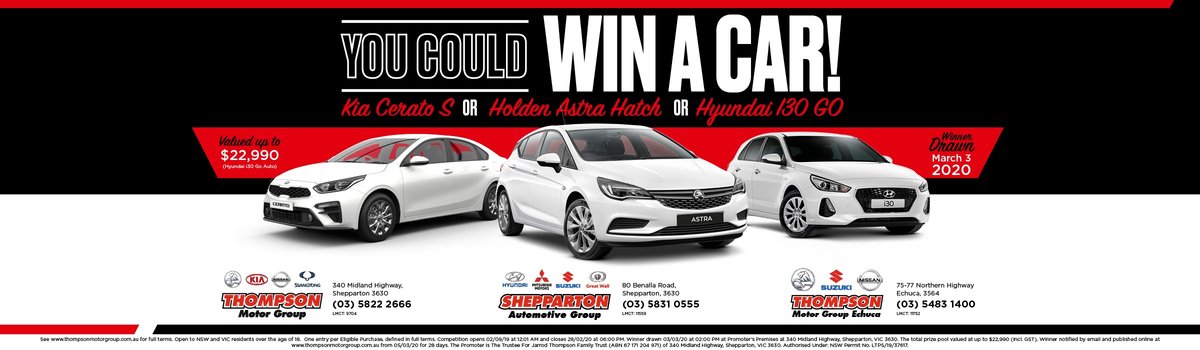 Thompson Motor Group Win A Car!