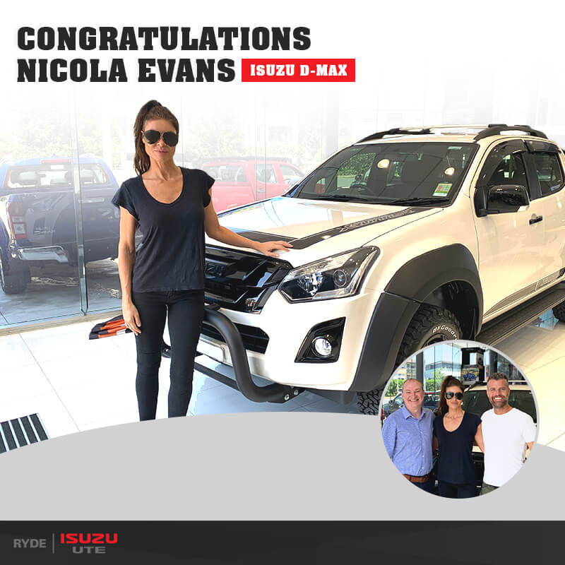 Nicola Evans Ryde Isuzu UTE Ambassador