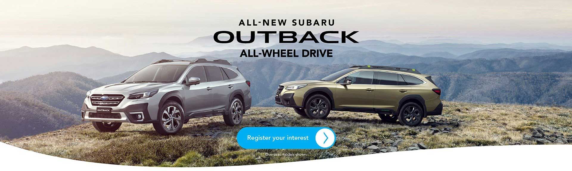 New Subaru Outback Register Your Interest