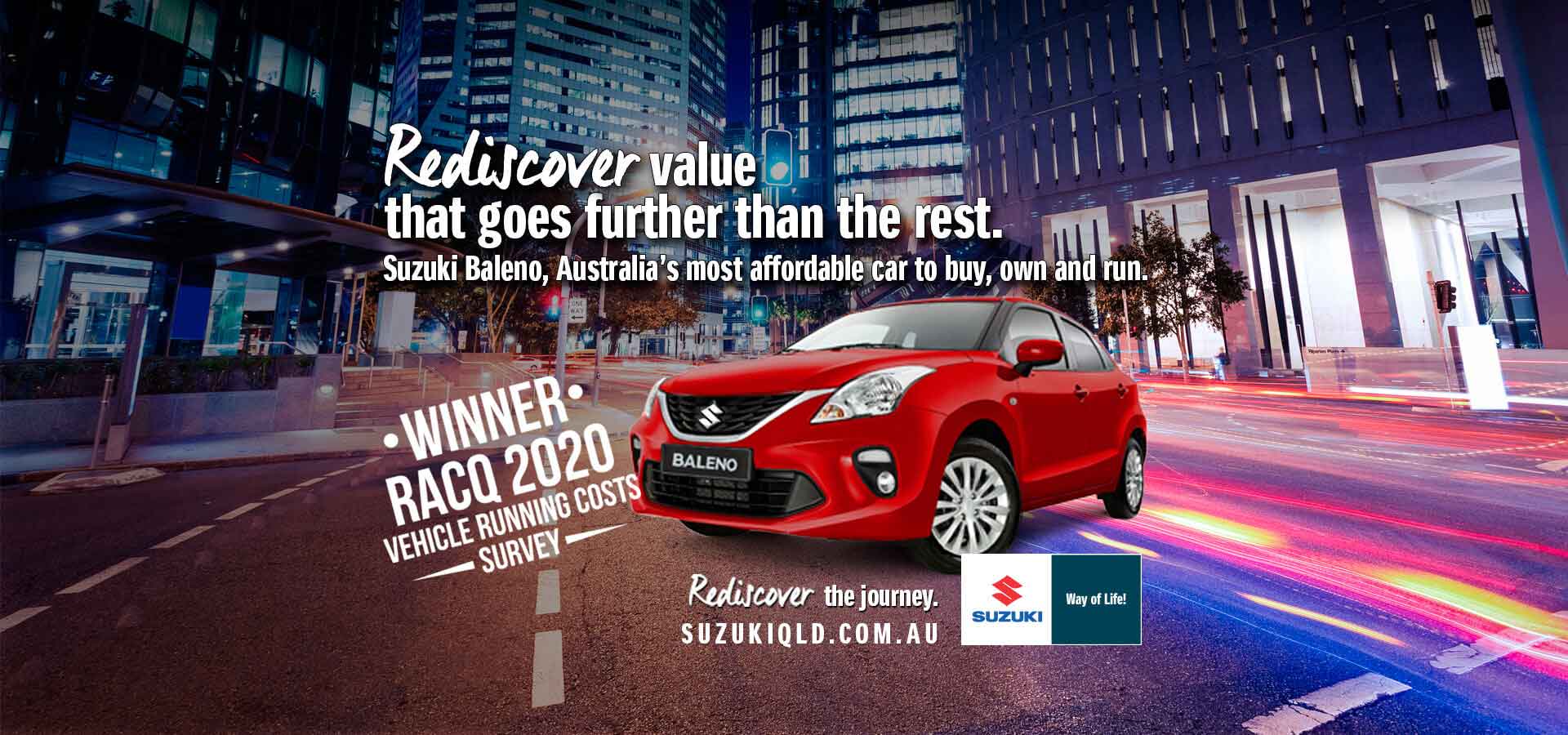 Suzuki QLD Rediscover Value Winner Baleno