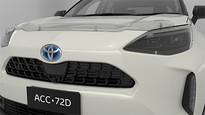 Bonnet protector and headlamp covers (each sold separately)