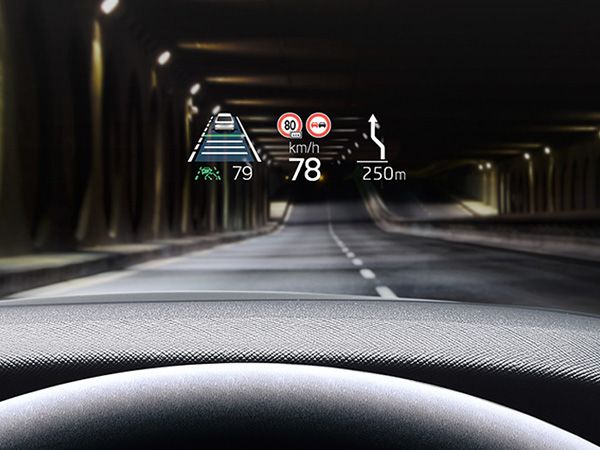 Skoda Octavia RS Head-Up Display