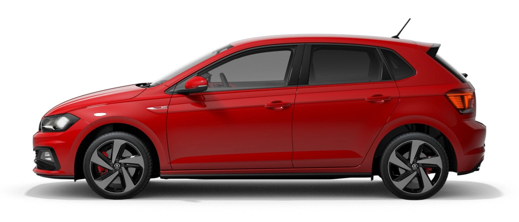 Polo GTI Darwin Volkswagen vw-polo-2009-2017-flash-red-wing-mirror-cover-left-passenger-side