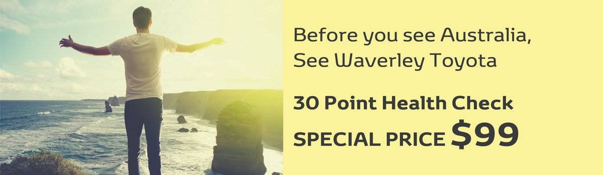 Waverley Toyota's 30 POINT HEALTH CHECK FOR $99 Large Image