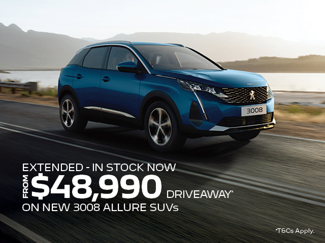 PEUGEOT 3008 SUV DEPOSIT CONTRIBUTION