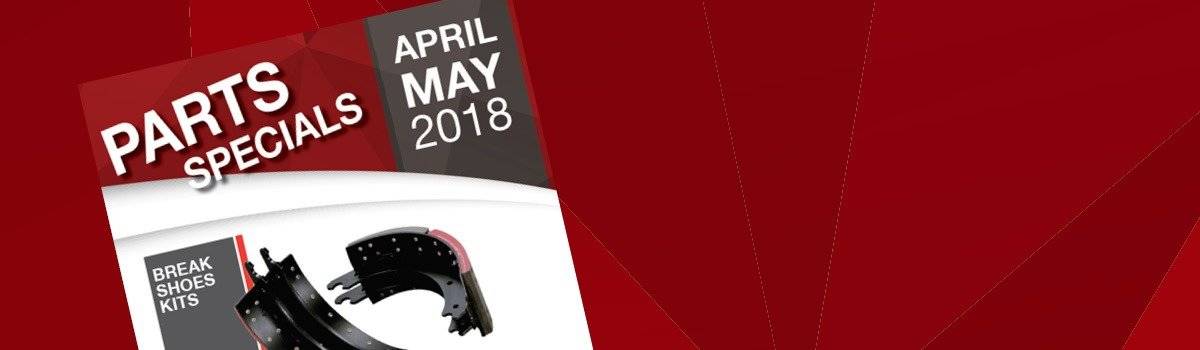 Parts Specials Apr - May 2018 | Hallam Truck Centre, Bayswater Truck Centre & TRP Packenham Large Image