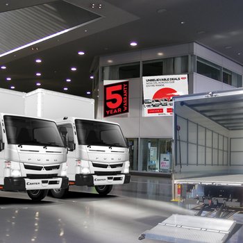 Fuso Canter 515 WideCab AMT Van Body & 600kg Loader. Incredibly From $196p/w**+ ORC Small Image