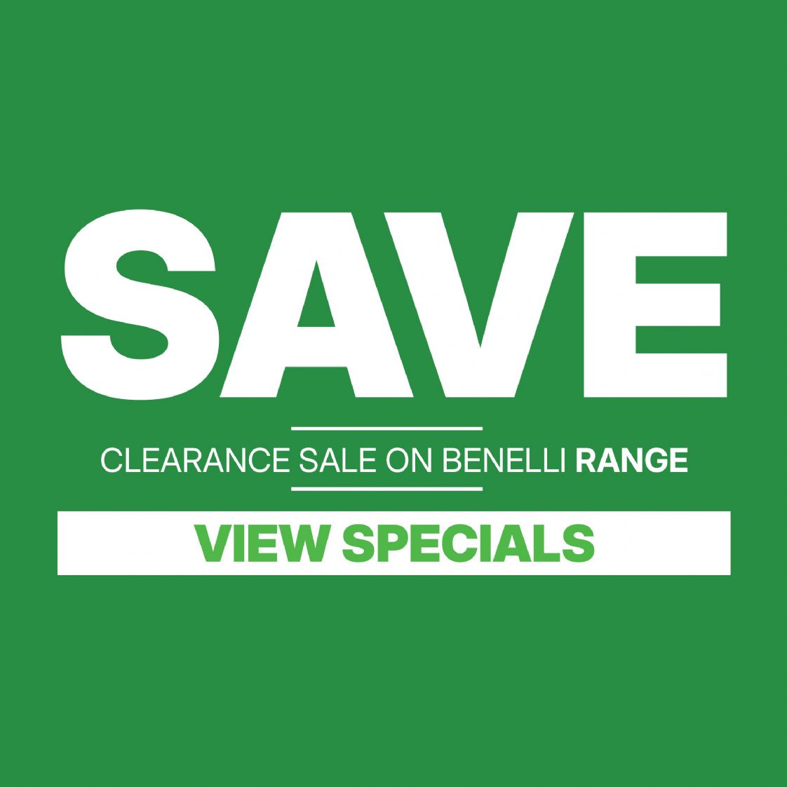 Benelli Clearance Sale
