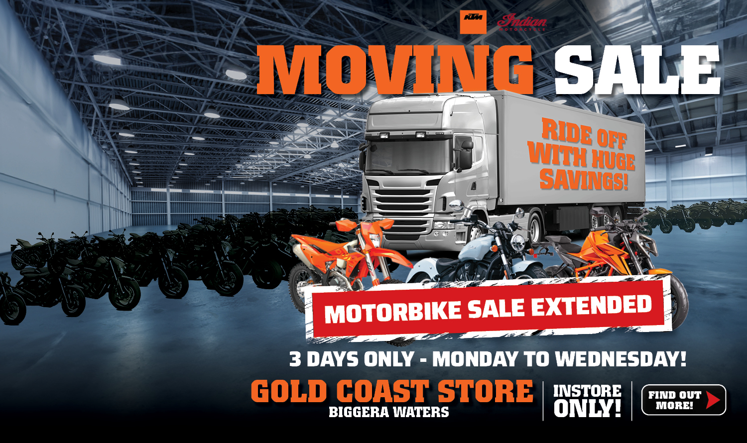UM ktm relocation extended sale